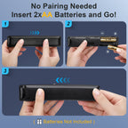【2-Pack】 for Roku TV Remote,Replacement for TCL,ONN, Hisense Roku TVs