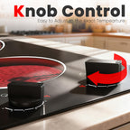 2 Burner Electric Cooktop 110V 2000W Countertop or Built-in
