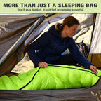 Sleeping Bag for Camping,Sleeping Bags for Adults Backpacking Waterproof,3 Seasons Adult Blanket,Small Packed Ultralight Carry Bag, Soft,Thick and Warm,for Outdoor Camping,Travel,Hiking