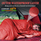 Sleeping Bag for Camping,Sleeping Bags for Adults Backpacking Waterproof,3 Seasons Adult Blanket,Small Packed Ultralight Carry Bag, Soft,Thick and Warm,for Outdoor Camping,Travel,Hiking