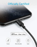 Anker USB A to Lightning Cable,MFi Certified(1.8m, 1Pack, Black)