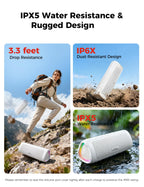 Bluetooth Speaker, 20W HD Sound, Portable Wireless, IPX5 Waterproof, Up to 24H Playtime, TWS Pairing, for Home/Party/Outdoor/Camping/Beach Essentials, Electronic Gadgets, Birthday Gift (Teal)