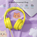 Candy Bila Wired Kids Headphones for School, Over-Ear for Boys Girls