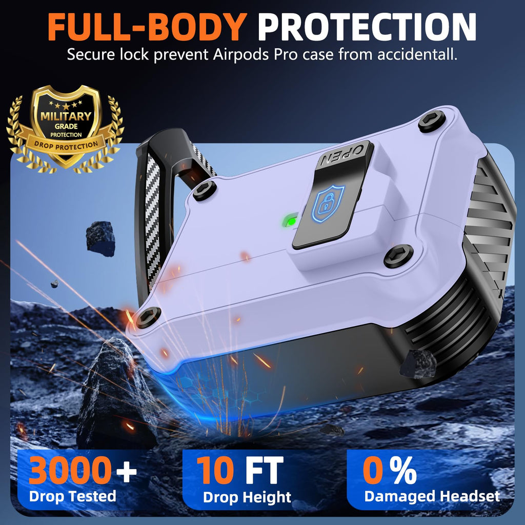 Pohgelan Compatible with AirPods Pro 2nd/1st Case (Blue)