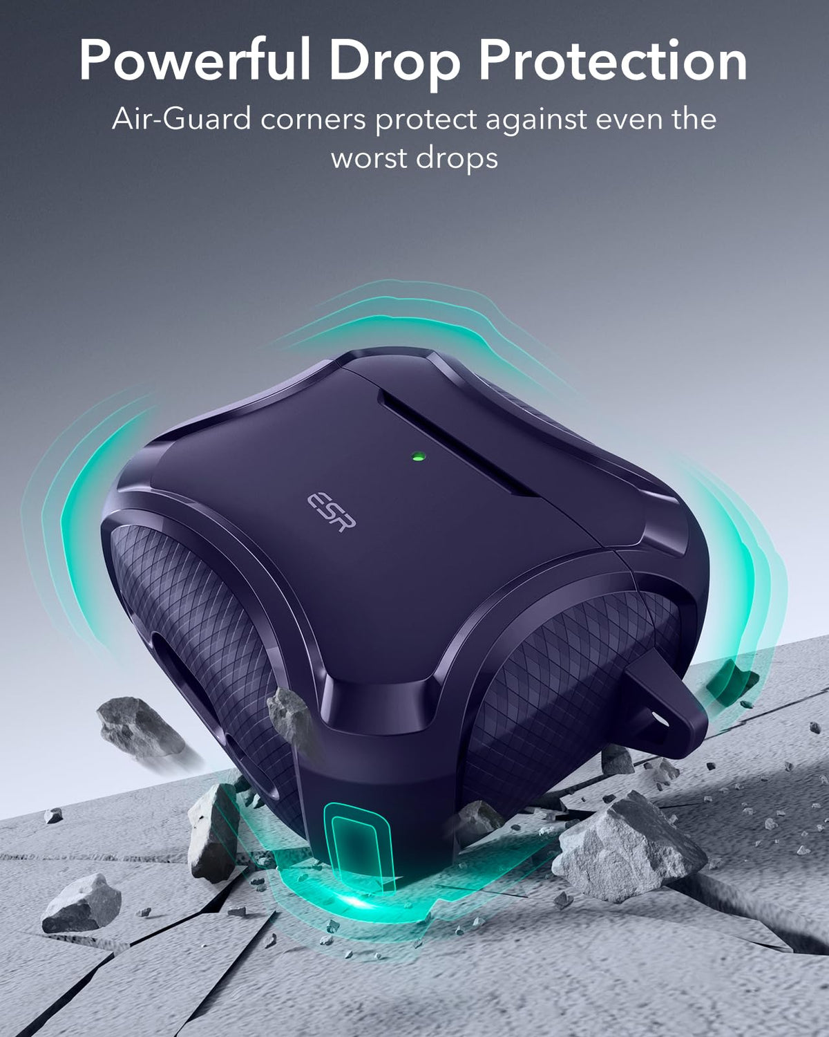 ESR for AirPods Pro 2 Case, Compatible with MagSafe, Navy Blue