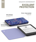 MoKo Case for 6" Amazon Kindle Basic 11th Gen 2024/2022,Blue-green