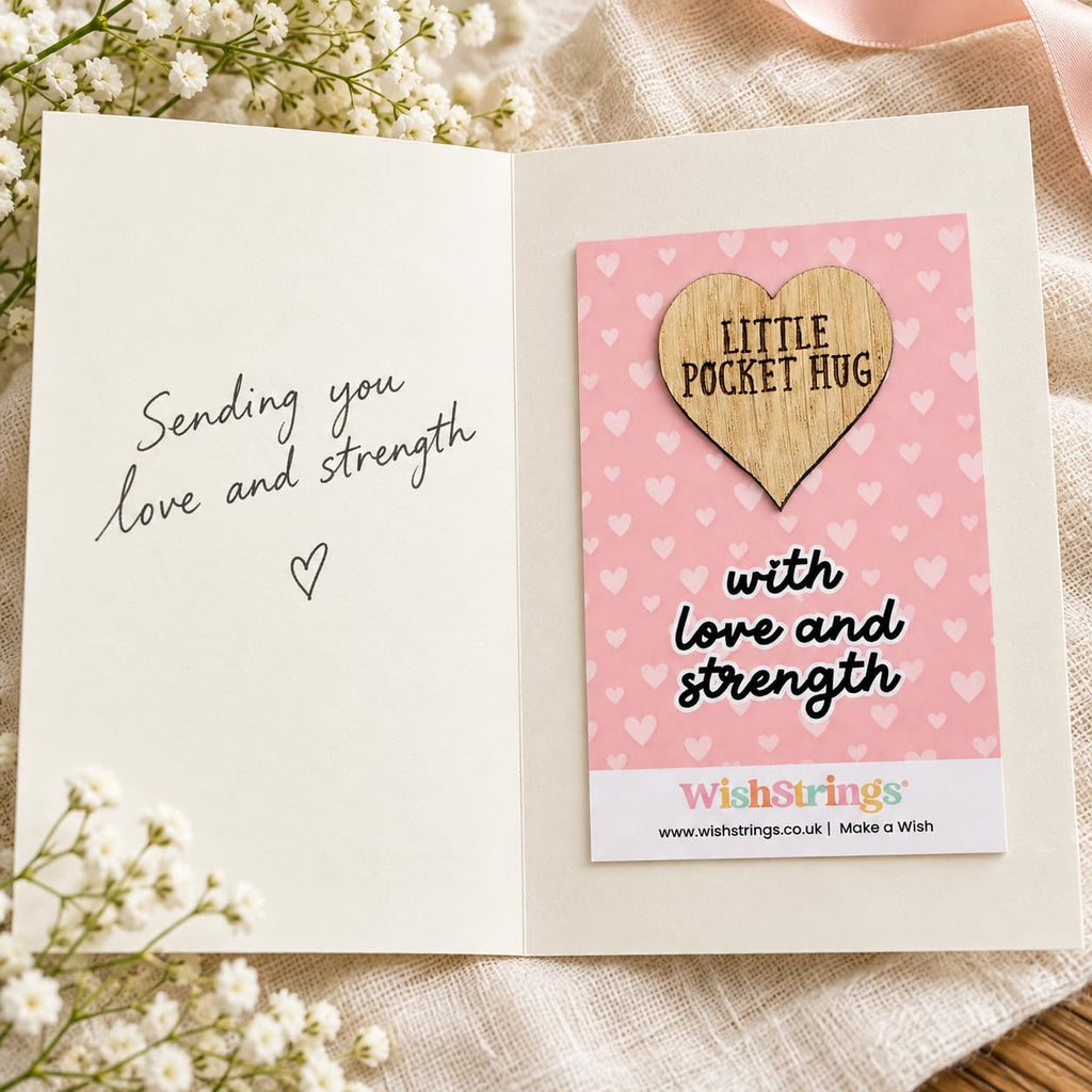 WishStrings Pocket Hug, Little Hug Gifts, Thinking of You Card