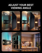 PERLESMITH TV Wall Bracket, for 37-85 Inch TVs 60kg, Max VESA 600x400mm