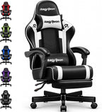 Gaming Chair for Adults, Upgraded Ergonomic Gamer Chair, Arctic Black