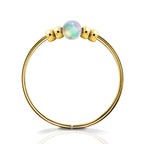 Ultra Thin Opal Nose Ring