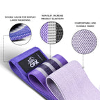 CFX Resistance Bands Set, Exercise Bands with Non-Slip Design for HIPS & Glutes, 3 Levels Workout Bands for Women and Men, Booty Bands for Home Fitness, Yoga, Pilates