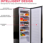 Frigidaire Upright Freezer, 6.5 cu ft, Deep Freeze, Platinum Design Series