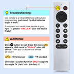 Replacement for Apple-TV-4K-Remote, Remote Control for Apple TV 4K/HD