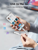 UGREEN 10Gbps USB C to USB Adaptor for iPhone, iPad, MacBook, Galaxy Grey
