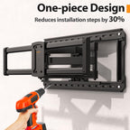 IWORKBOARD 55 65 75 85 inch Tilting TV Wall Mount for 32-90 '' TVs, Low Profile TV Mount Bracket, Safe Lock & Quick Release,Max VESA 600x400mm, 24 inch Studs,132 lbs, Fit Most 55+ 75+ 85+ 86 TVs