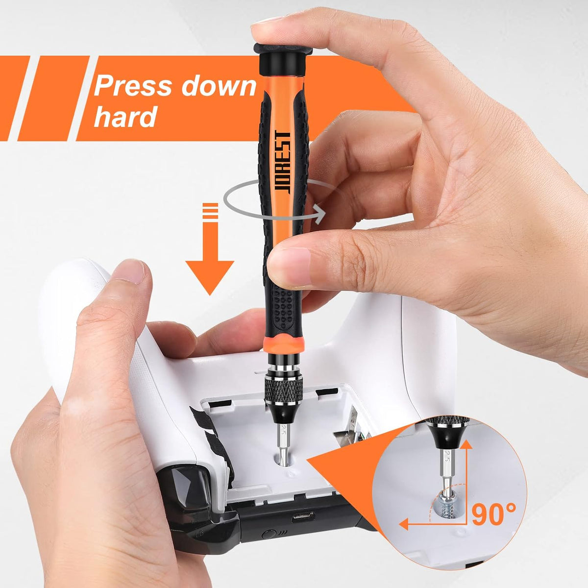 JOREST 24Pcs Precision Screwdriver Set with Torx T1 T2 T3 T5 T6 T8 T9 T15, Triwing Y00, Star P2/P5, Phillips PH00, Mini Repair Tool for PS4, Switch, Ring Doorbell, Xbox, Laptop, Glasses, Watch
