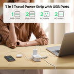 ORICO Cruise Approved Travel Power Strip, 4FT Wrap-Around Extension Cord
