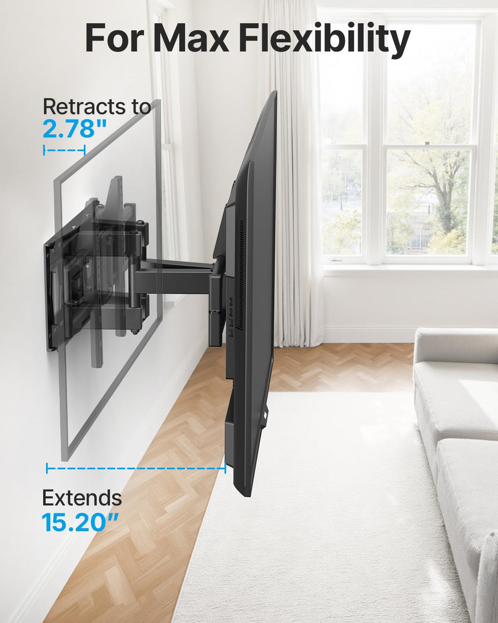 USX STAR Tilting TV Wall Mount Bracket for 32 42 43 50 55 60 Inch TVs