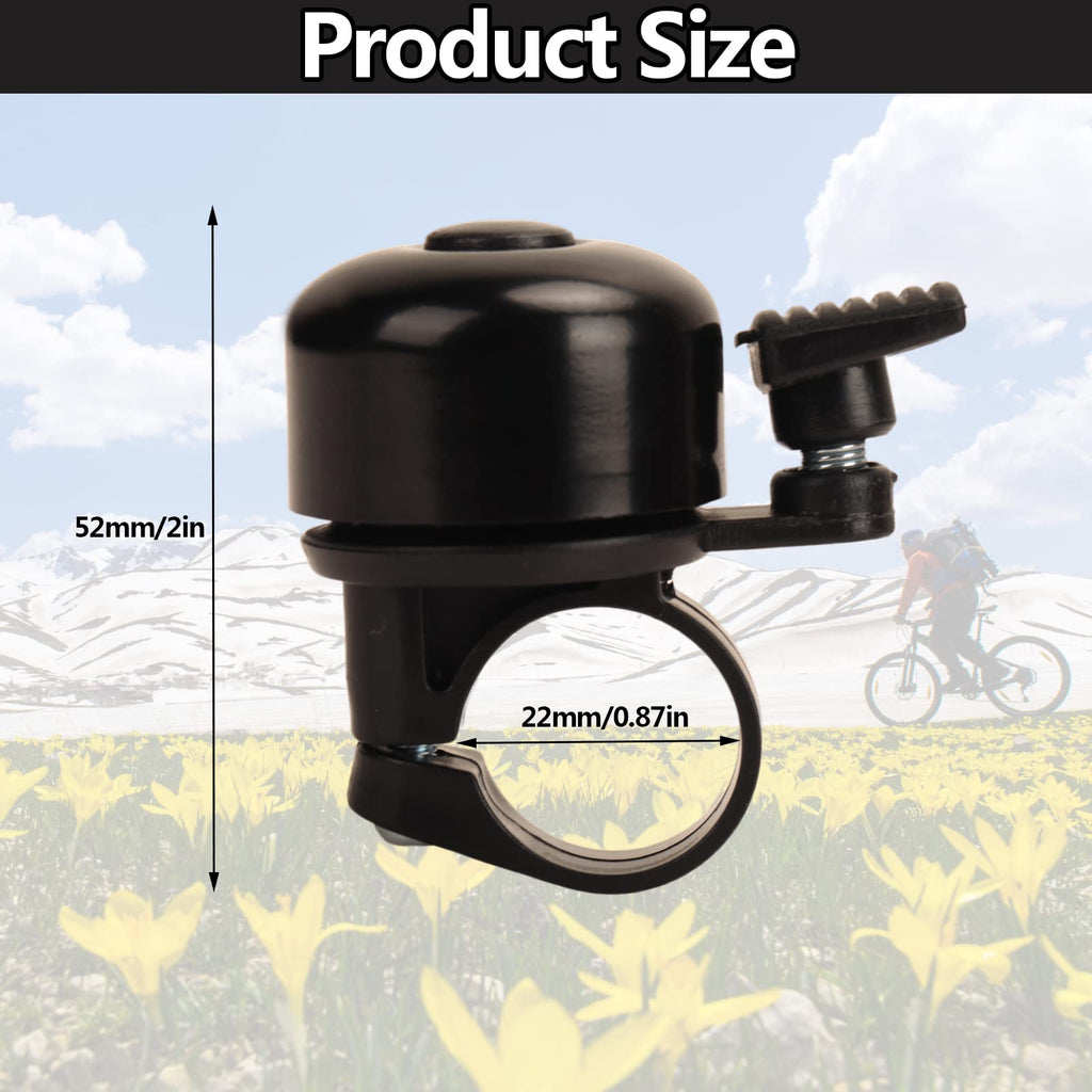 Bike Bell Bicycle Bell with Loud Crisp Clear Sound, Road and Mountain Bike Bell Adults Kids(8 colors)