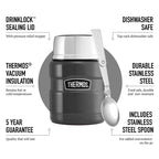 Thermos Stainless King Cranberry Red Food Flask (470ml) 9h Hot | 14h Cold