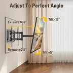 Mounting Dream Full Motion TV Wall Mount for 42-90 Inch TV up to 154lbs