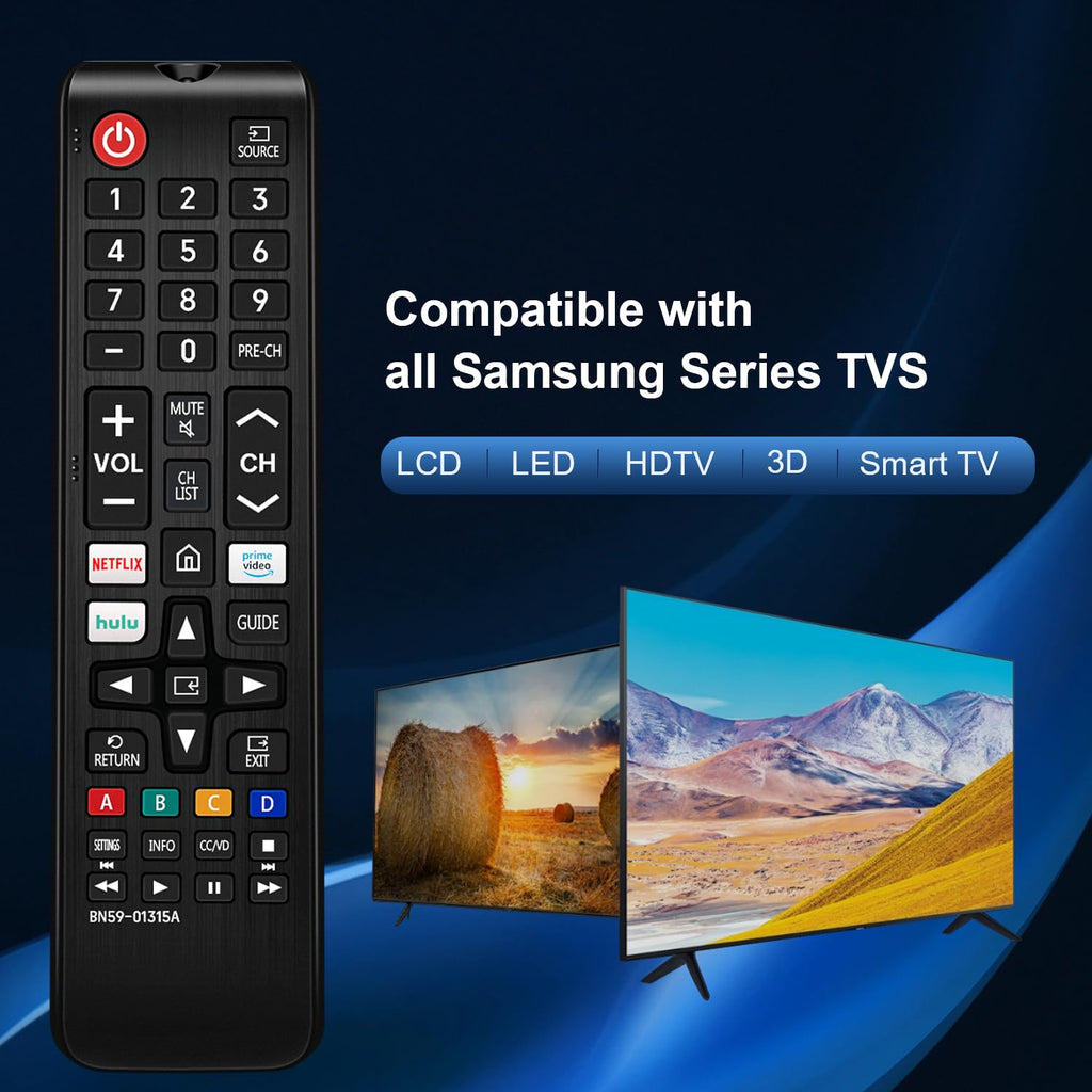 Pack of 2，for Samsung smart TV Remote Replacement