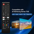 Pack of 2，for Samsung smart TV Remote Replacement