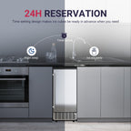 EUHOMY Nugget Ice Maker Countertop with Handle, Max 40lbs Daily Sonic Ice