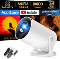 AKIYO O2 Projector Built-in Apps, 1080P Support Auto Keystone WiFi6, 18000L
