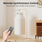Portable Clothes Dryer, Compact & Foldable Electric Drying Machine for Home, Travel & RV, with Remote Control and Carry Bag