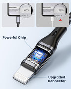 RAVIAD Short USB C Lightning Cable 30CM MFi Certified iPhone Charger USB C