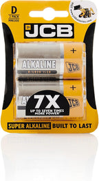 S5340 JCB D Size Super Alkaline Batteries - Pack of 2