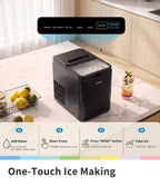 Comfee 33lbs Countertop Bullet Ice Maker, Self-Cleaning, with Ice Scoop
