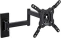 Amazon Basics Full Motion Articulating TV Wall Mount with Tilt Swivel, Extends 16 inches, VESA 200x200, for 12" to 40" TVs, 40 lbs, Black