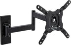 Amazon Basics Full Motion Articulating TV Wall Mount with Tilt Swivel, Extends 16 inches, VESA 200x200, for 12" to 40" TVs, 40 lbs, Black