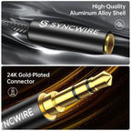 SYNCWIRE Headphone Splitter, 3.5mm Nylon-Braided Male to 2 Female Y Cable