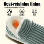 Misolin Slippers Women Clouds Bootie Corduroy Memory Foam Warm House Shoes