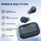 TOZO NC9 Hybrid Active Noise Cancelling Wireless Earbuds, 60H, LED Display