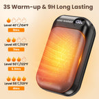 Hand Warmers, 2 Pack Magnetic Electric Handwarmer, 6000mAh USB Hand Warmers Rechargeable, 4 Heat Settings, LED Digital Display, Suitable for Outdoor Indoor - Hunt, Camp, Golf or Gift Giving
