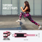 Slim Panda Ankle Straps for Cable Machines, Cable Kickback Ankle Cuffs