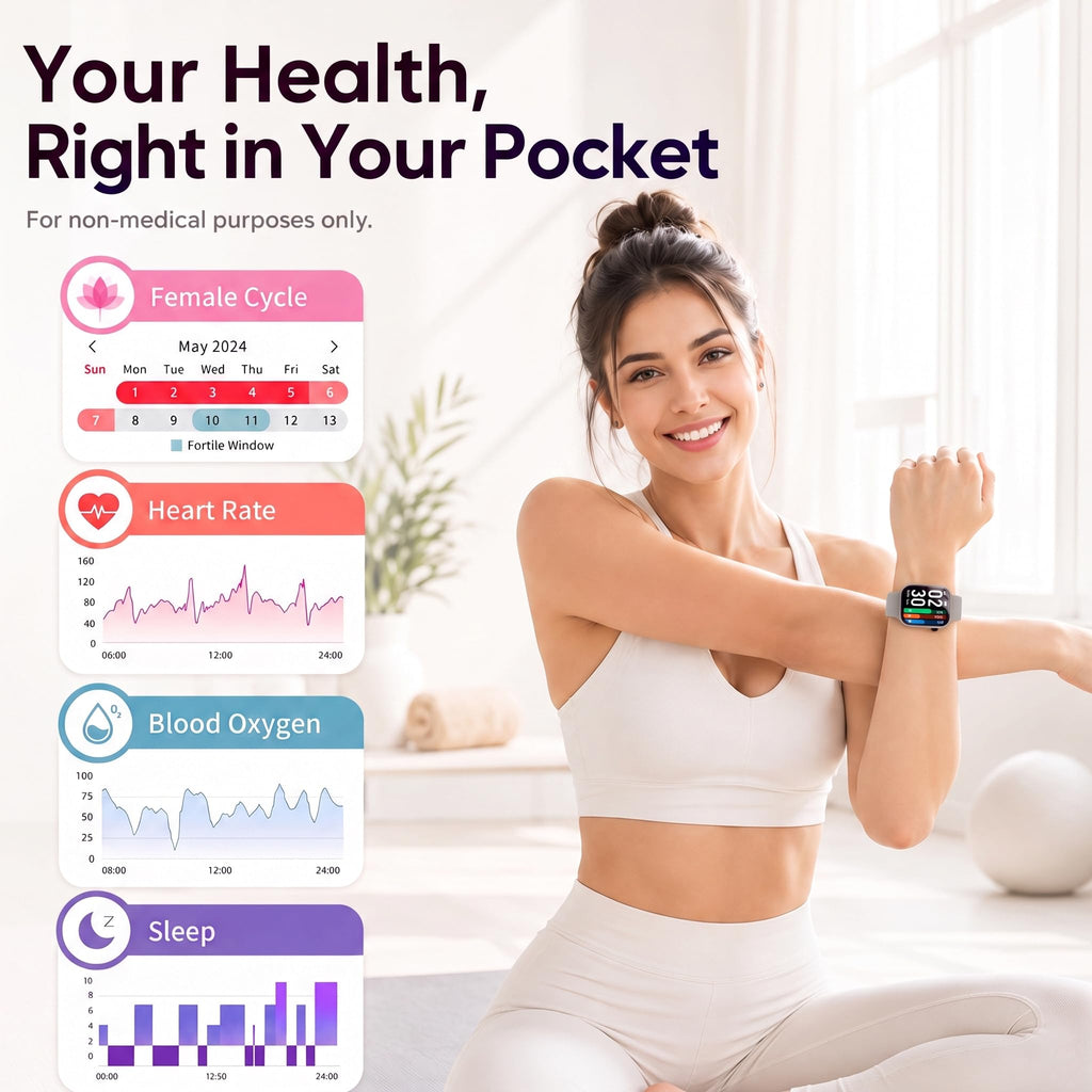 Smart Watch for Women, Bluetooth Answer/Make Calls, 1.83"HD Screen