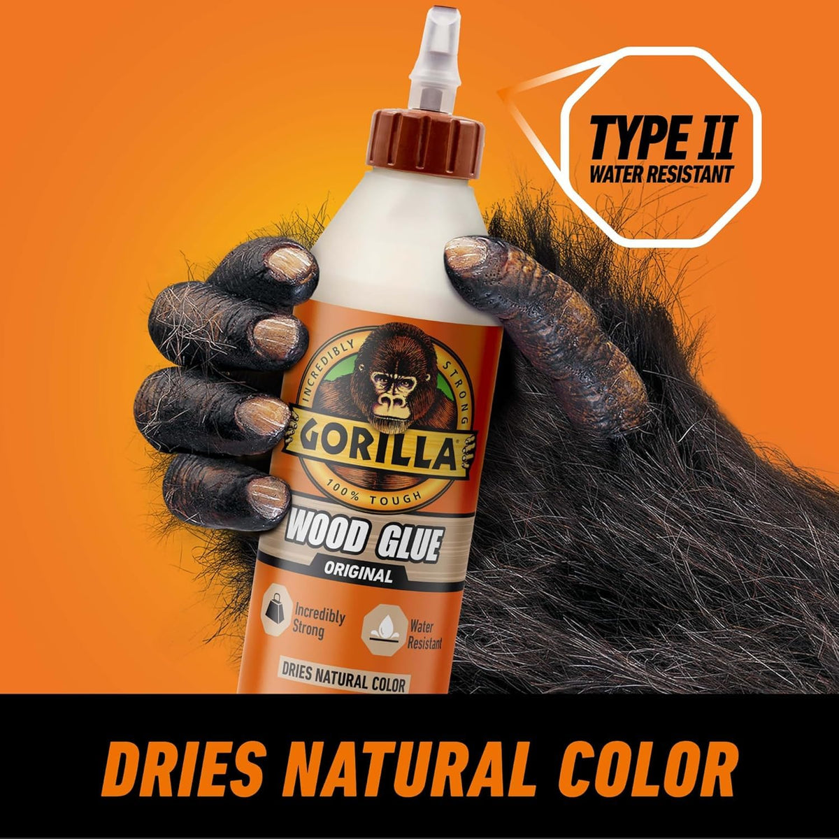 Gorilla 5044361 Wood Glue 1L (4 Pack)