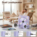 Gueray CD Player Portable Bluetooth Desktop CD Players for Home