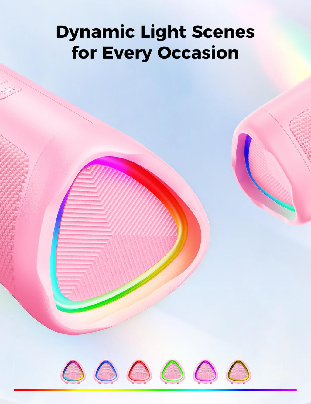 Bluetooth Speaker, 20W HD Sound, Portable Wireless, IPX5 Waterproof, Up to 24H Playtime, TWS Pairing, for Home/Party/Outdoor/Camping/Beach Essentials, Electronic Gadgets, Birthday Gift (Teal)