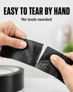 Black Duct Tape Heavy Duty: 3 Rolls 2inch x 20yd Wide Waterproof Outdoor - Strong Adhesive Weather Tapes Repair Bulk - Ductape for Patterns Masking Packing Furniture Kids Craft (3, Matte Black)