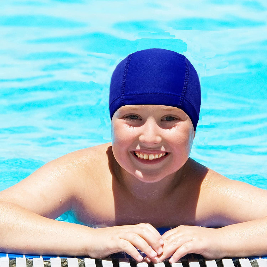 2 Swimming Caps for Kids Girls Boys Adult Light Swimming Cap Swim Hats Kid