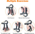 GRIFEMA GA5003 Hand Grip Strengthener Forearm Gripper 5-60kg Black