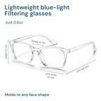 Gaoye Blue Light Blocking Glasses -Fashion Square Eyeglasses, Anti UV Ray Computer Gaming Glasses Blue Blockers for Women/Men