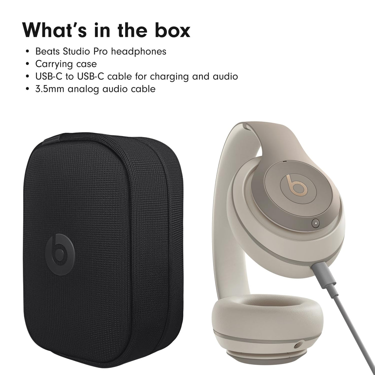 Beats Studio Pro with AppleCare+ for Headphones (2 Years) - Sandstone