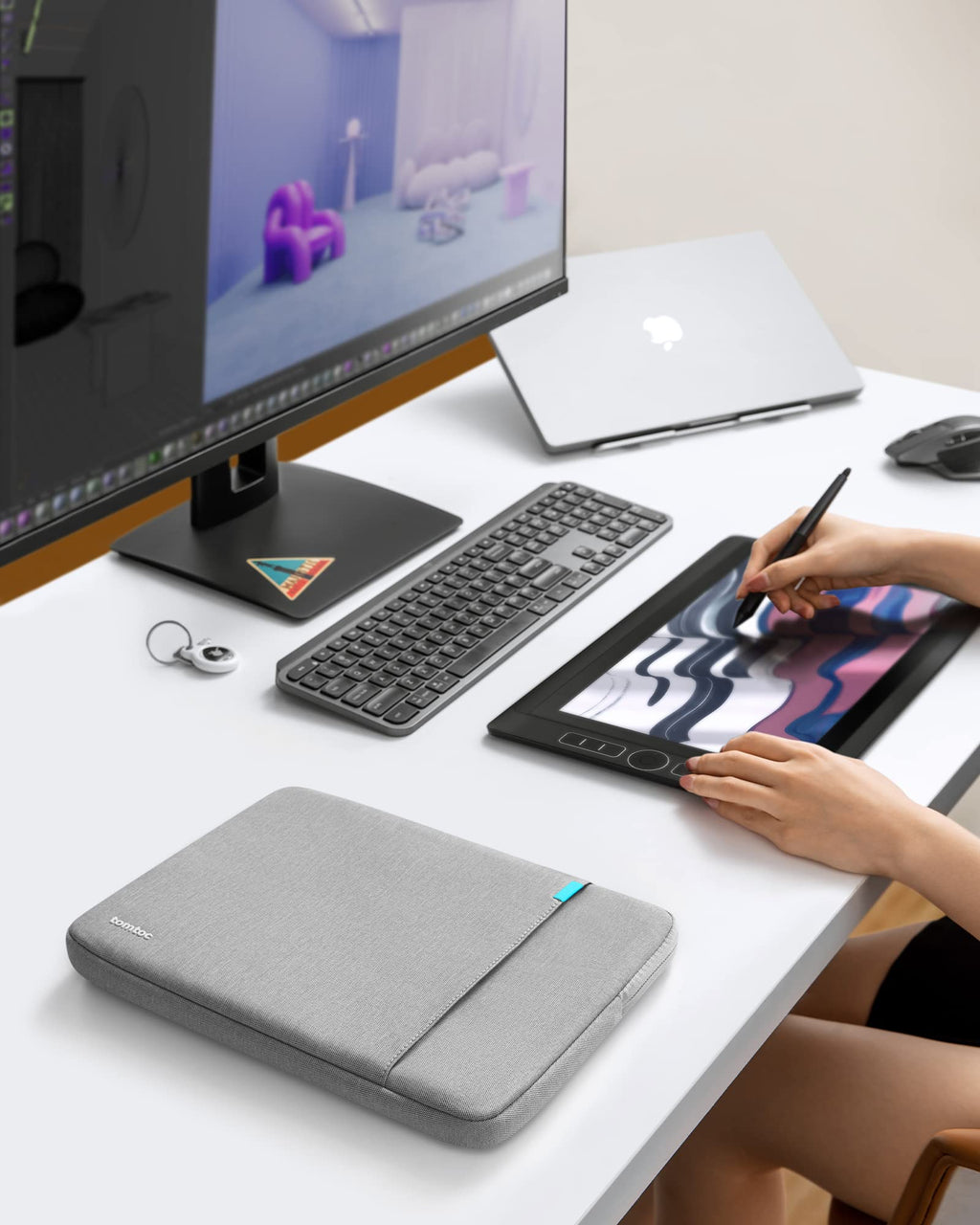 tomtoc 360 Protective Laptop Sleeve for 14-inch OLED MacBook Pro M5 Pro/Max